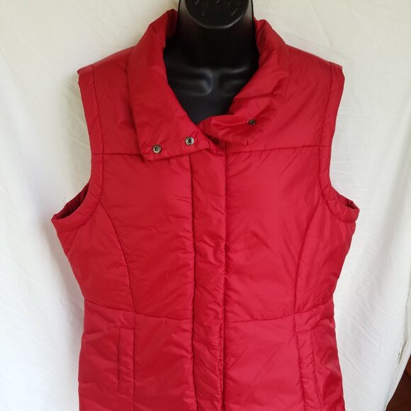 NWT NY&C Women's XL Red Zipper Vest - Picture 1 of 9
